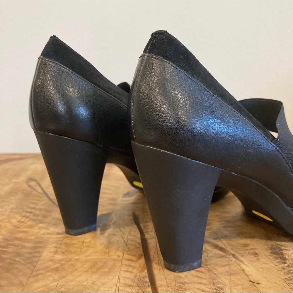 Women’s Black Leather Heels Circa Joan & David Size 7.5 CJ Shana - Picture 3 of 14